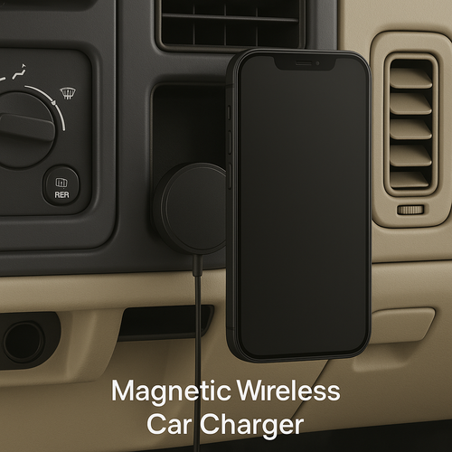 1999–2006 Chevy/GMC Magnetic Wireless Phone Charger Mount (iPhone 12 & Up)